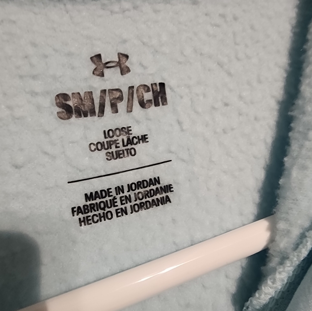 Under Armour Womens Light Blue and Gray Hoodie Size Small - Picture 3 of 5